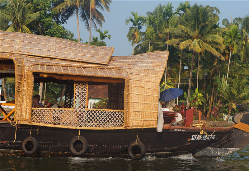 Backwater Houseboat in Kerala in south India