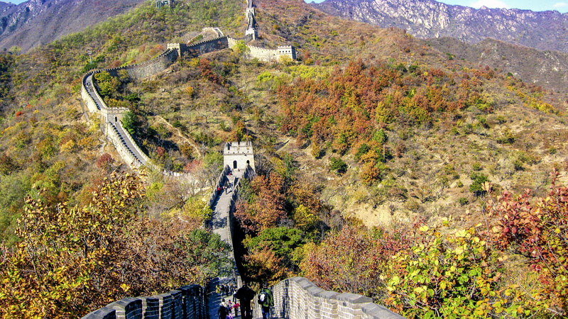 Mutianyu Section of the Great Wall in Autumn