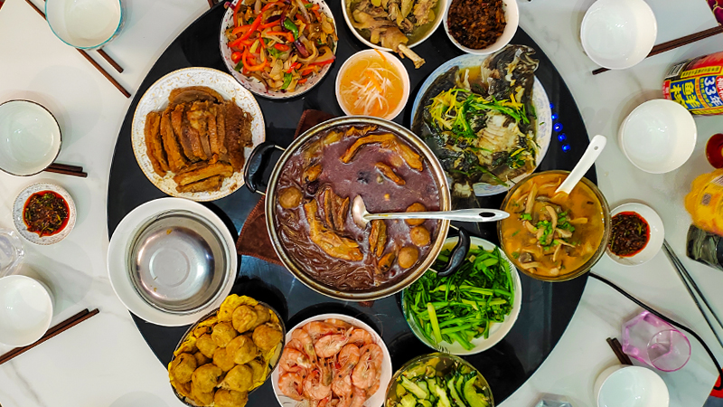 Family reunion meal on Lantern Festival