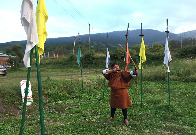 traditional Bhutanese archery