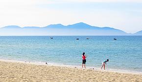 Danang beach, in Vietnam