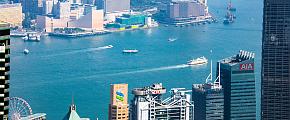 The Victoria Harbor in Hong Kong