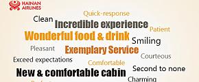 Positive reviews for Hainan Airlines