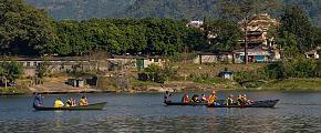Enjoy the pleasure of boating on Phewa Lake, Pokhara.