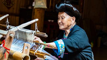 Minority Woman from Ping'an Village