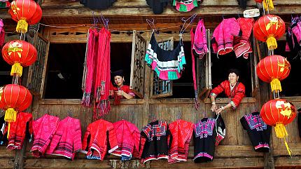 Local Minority People from Longji