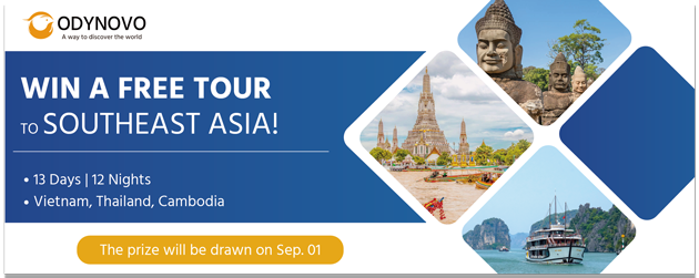 Win a FREE trip to Thailand, Cambodia, and Vietnam