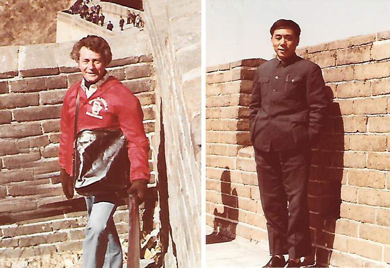 George and Kan at the Great Wall
