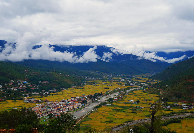 The gorgeous Paro valley