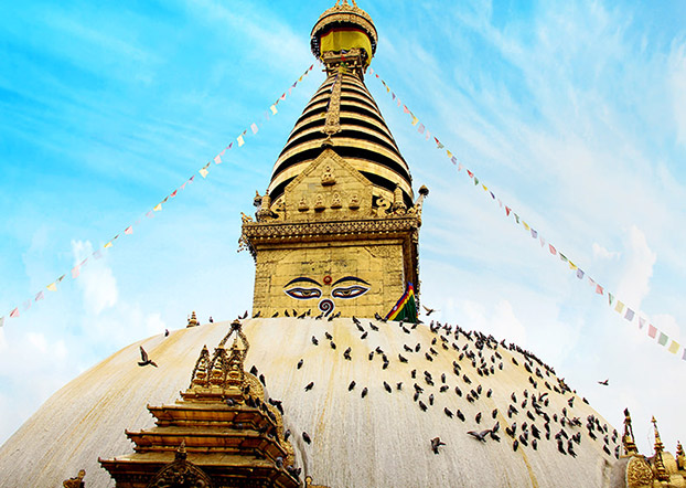 The Monkey Temple in Kathmandu