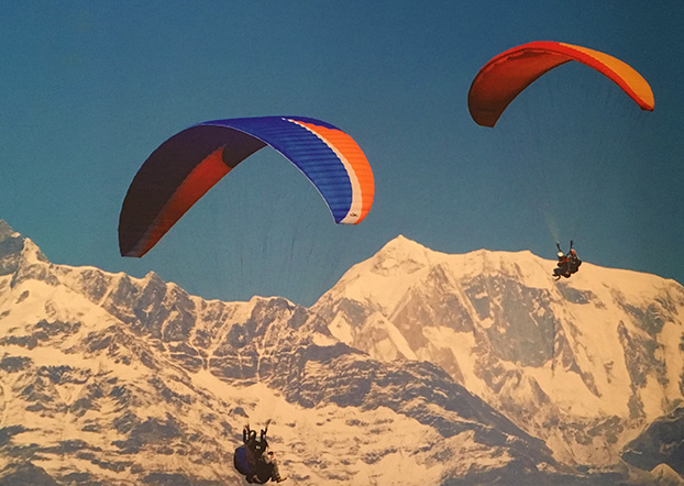 Paragliding in Pokhara, Nepal
