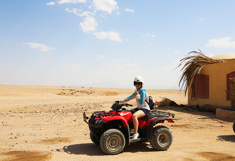Quad bike ride on the desert near Hurghada