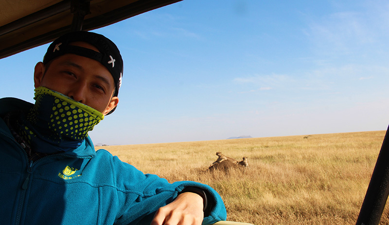Thomas Tang, a travel consultant at Odynovo, in Serengeti, Tanzania