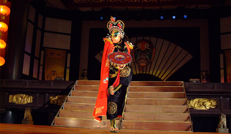 Face changing of Sichuan Opera