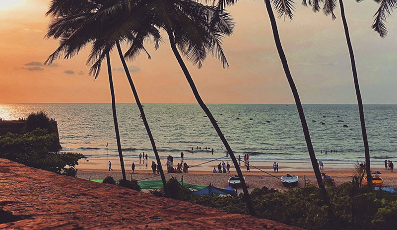 A beautiful beach in Goa