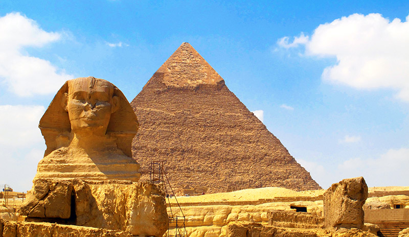 The Great Pyramid and Great Sphinx of Giza