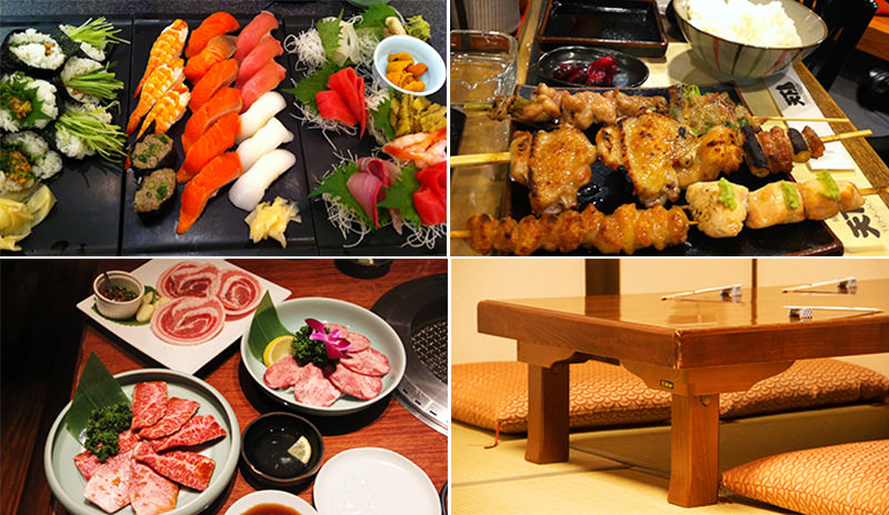 Japanese cuisuine: sushi and grills in a Japan tour