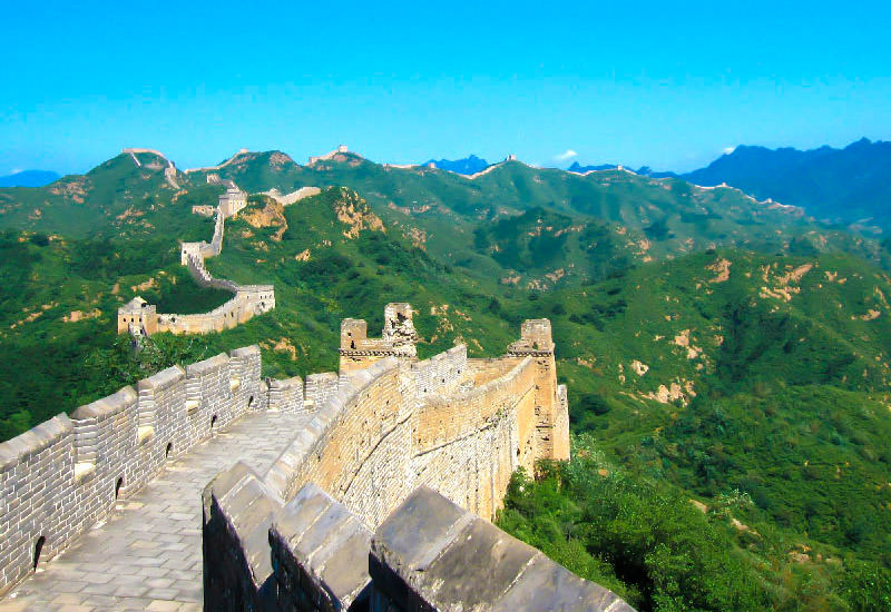 The world-famous Great Wall