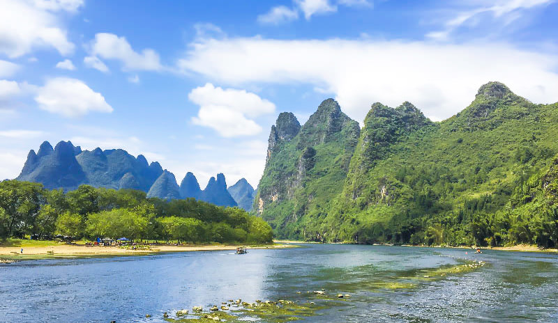 Typical karst landscape in Guangxi, China