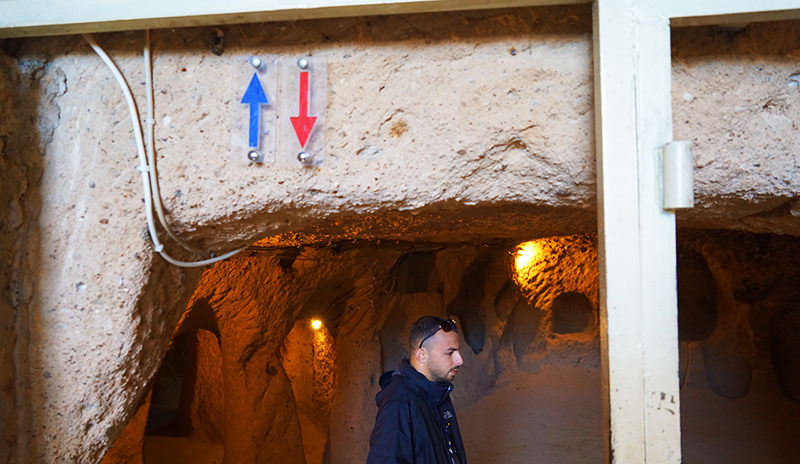 The interior of the Kaymakli Underground City