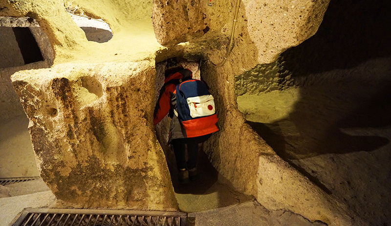 The interior of the Kaymakli Underground City