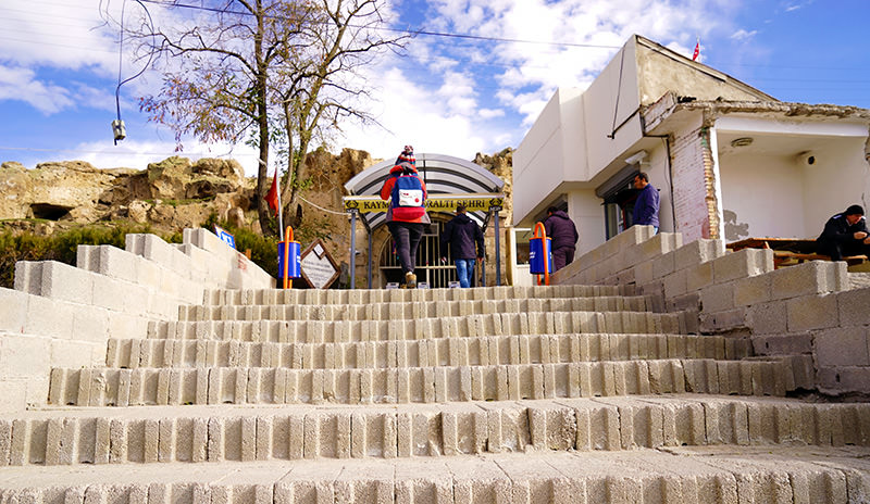 The entrance of the Kaymakli Underground City