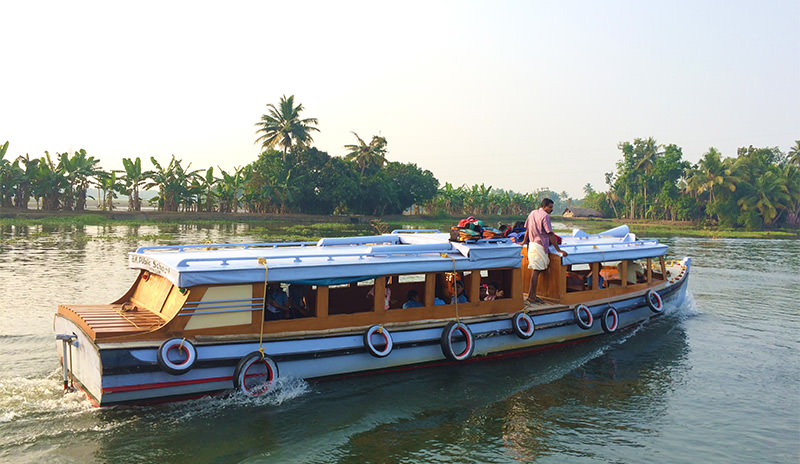 Boat ride in Kerala