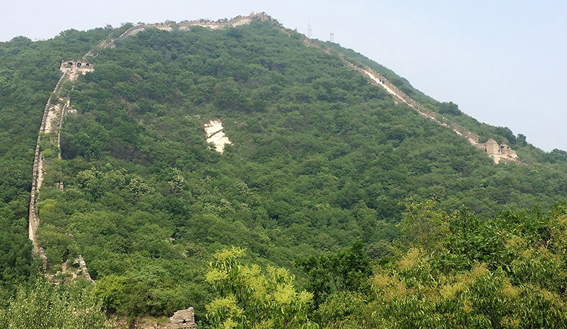 the un-restored Great Wall section at Jiankou