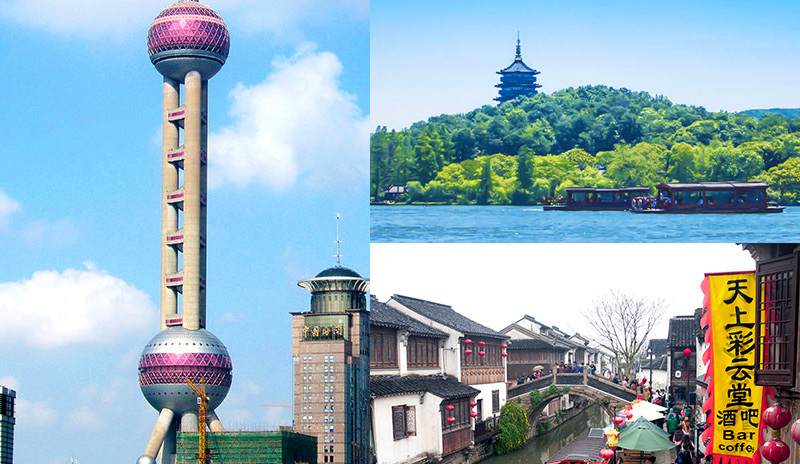 Shanghai and neighboring provinces of Jiangsu and Hangzhou is 144-hour visa free.