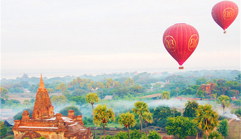 Balloon Ride over Bagan, Myanmar