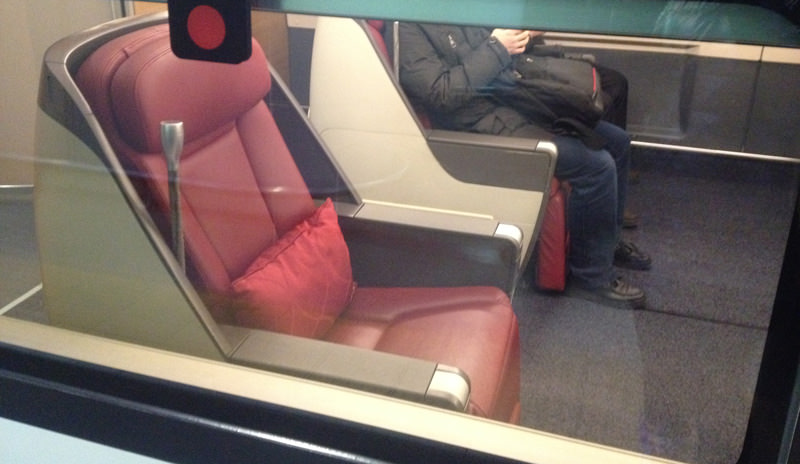 Business class on high-speed trains