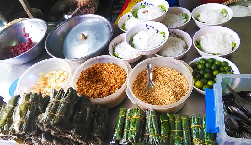 Ingredients to make light but flavorful Vietnamese food
