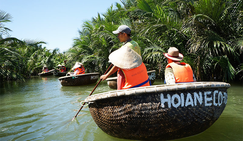 Basketball boat in Hoi An