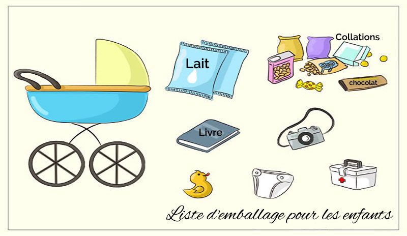 Lliste d'emballage pour les enfants