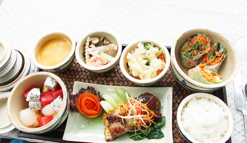 Food at Asian Square Restaurant & Lounge