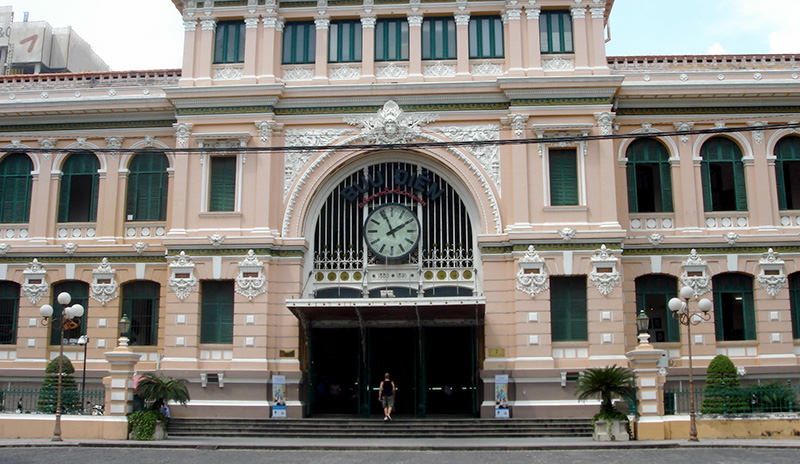 The Old Saigon Post Office in Ho Chi Minh City