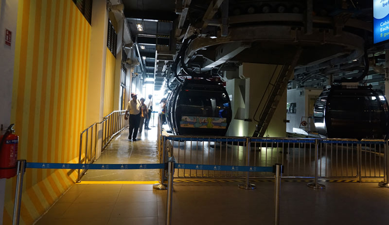 The Visitors Are Waiting to Get on the Cableway