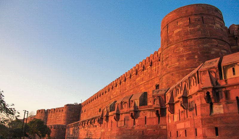 Le mur du Fort d’Agra