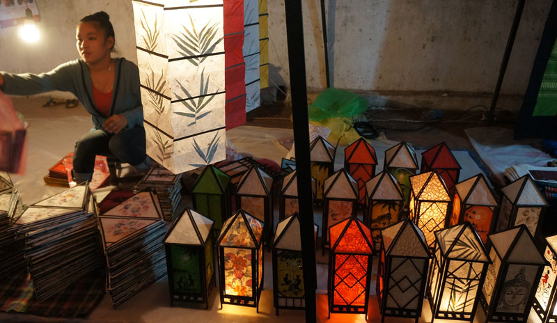 Les lanternes en papier de mûrier