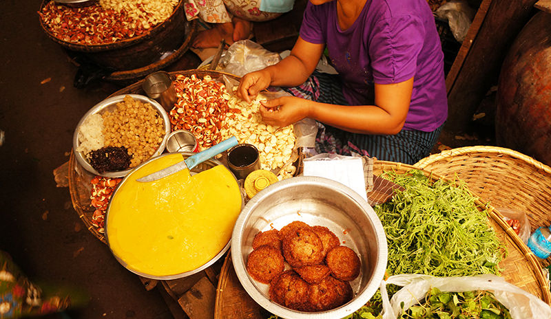 Nyaung U Market in Bagan