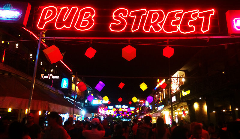 The Pub Street in Siem Reap