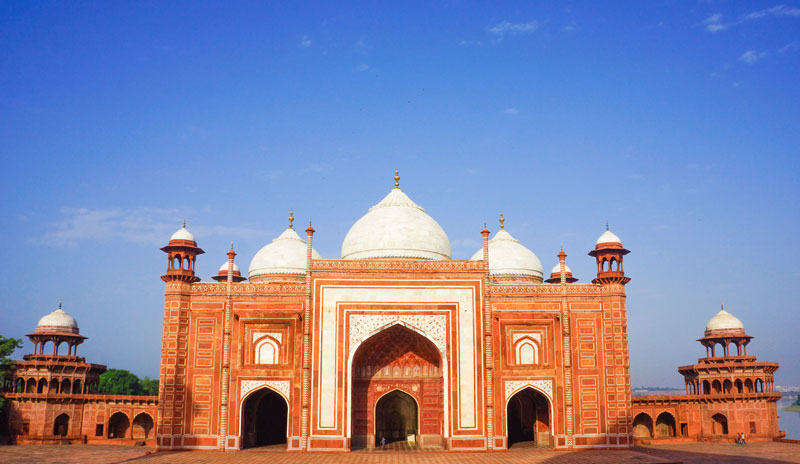 Un côté du Taj Mahal