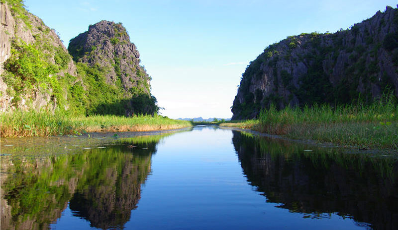 View of Van Long Nature Reserve, Vietnam