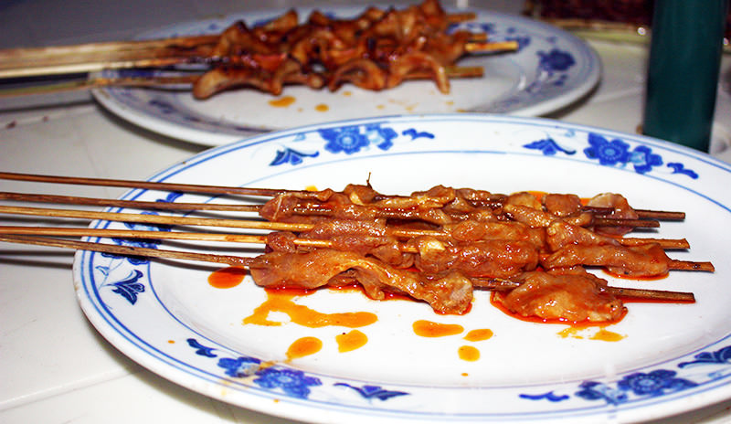 Kebabs in Xi'an, China