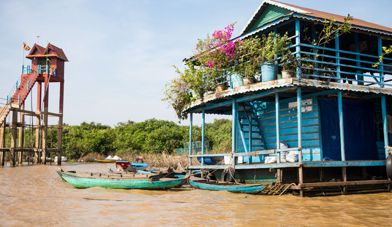 La maison flottante sur le Tonlé Sap