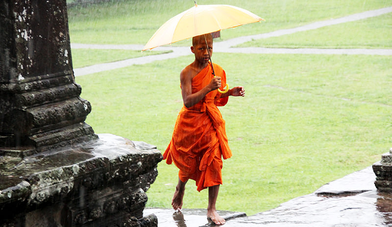 A monk found in Angkor Wat