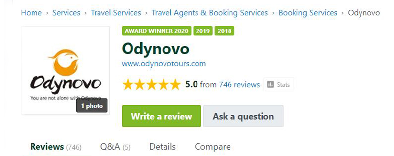 Odynovo's customer ratings on ProductReview.com.au