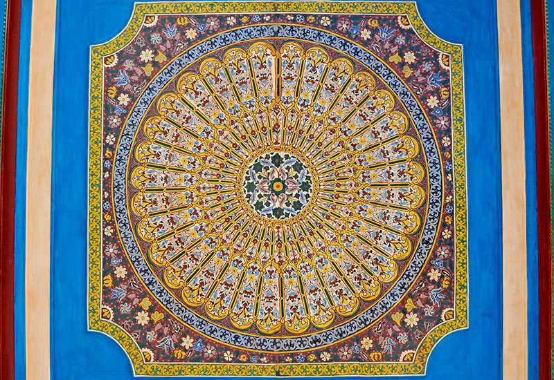 Vidriera del Palacio de Bahia