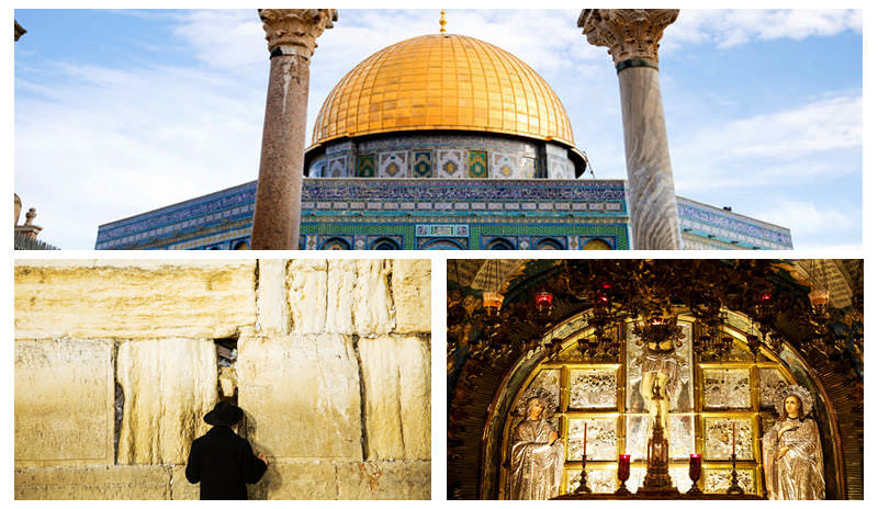 Three iconic views in Jerusalem