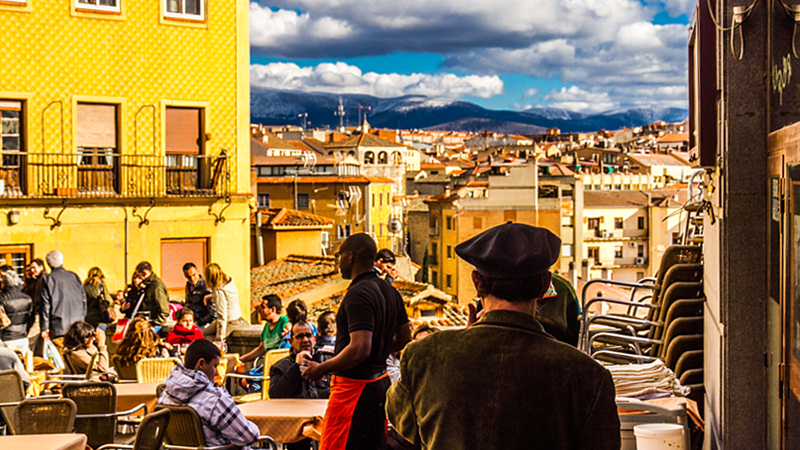 Outdoor Café in Spain
